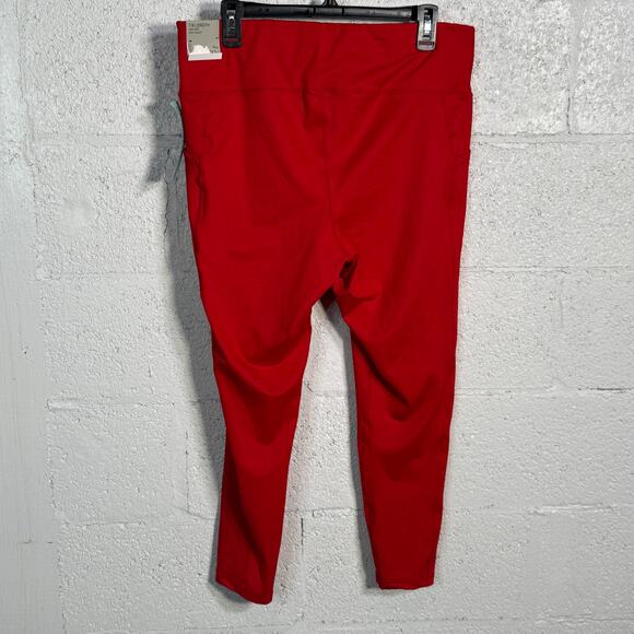 Ideology High-Waist Side-Pocket 7/8 Length Leggings red 1X - Picture 6 of 8